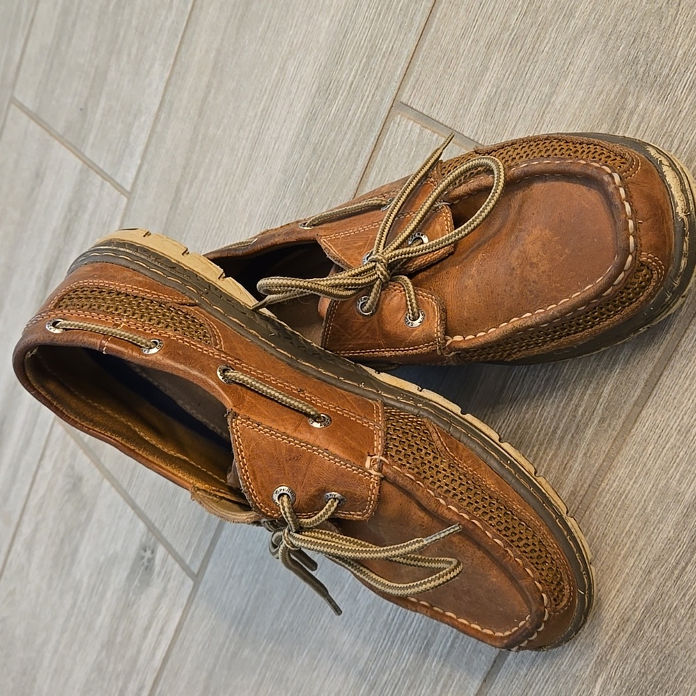 Men's Sperry Brown Leather Boat Shoes